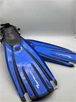 Avantiquattro Blue Snorkeling Fins, Size Small