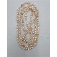 A Very Large String Of Cultured Pearls Natural Ro