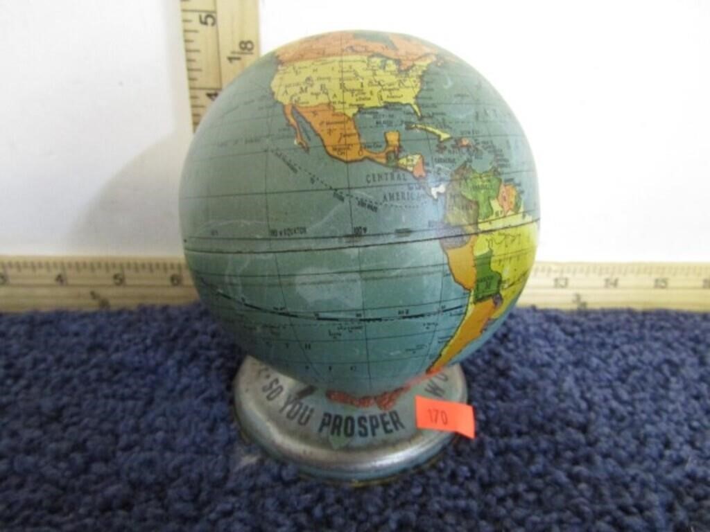 WORLD GLOBE COIN BANK