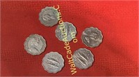 1973 Common Wealth Of The Bahamas 10  Cents Lot