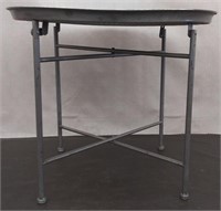 Metal Folding Table 21"D x 17 1/2"H