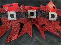 Burton & Burton Santa's Belt Ribbon Bow