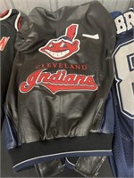 Cleveland Indians Leather Jacket, Size 2XL