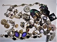 Large lot of mixed Jewelry Earrings Bracelets Misc
