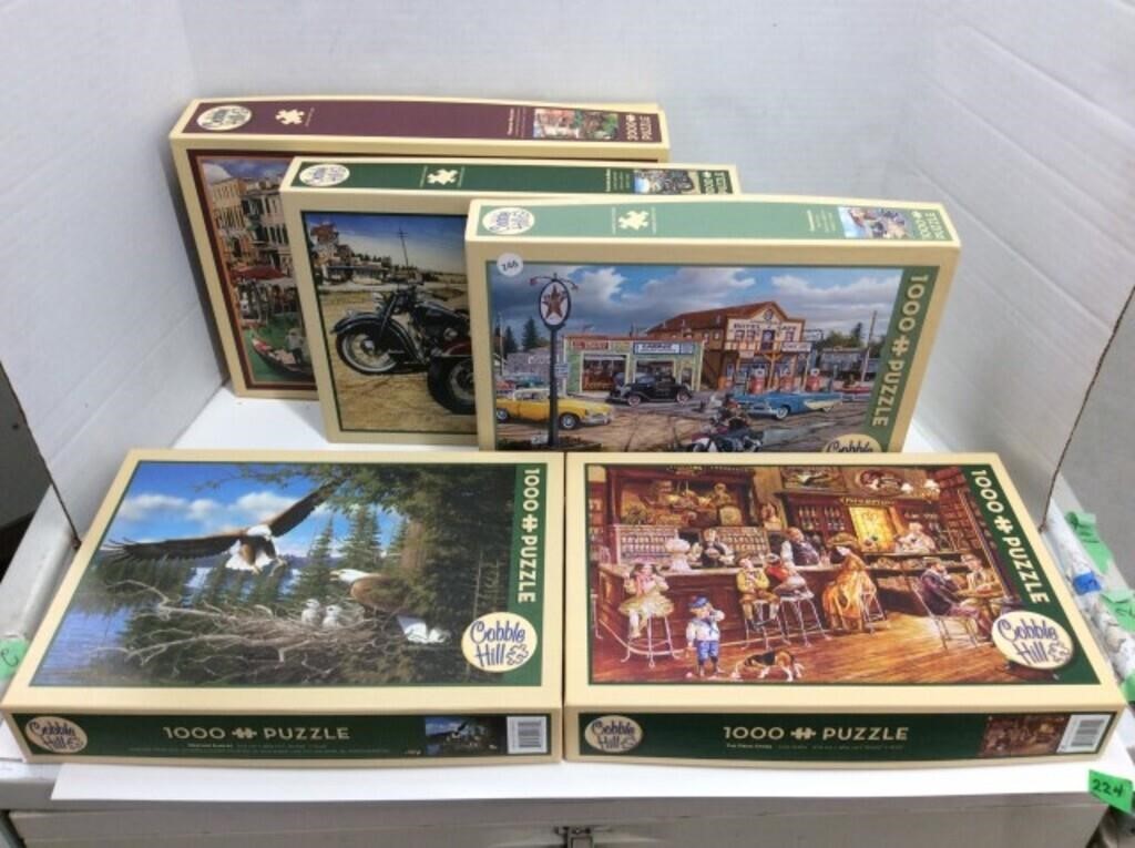 5 Cobble Hill Jigsaw Puzzles (1000pcs)