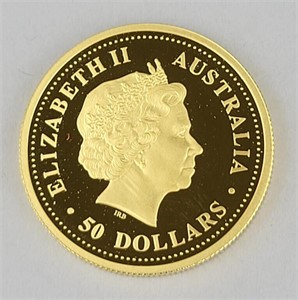 2006 1/2 Ounce Fine Gold Fifty Dollar Coin.