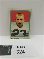 1963 TOPPS JACK DELVEAUX CFL FOOTBALL CARD