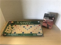 French Scrabble Game and Dominoes