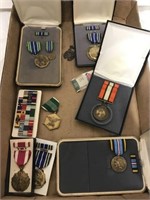 ASSORTED MILITARY MEDALS, RIBBONS