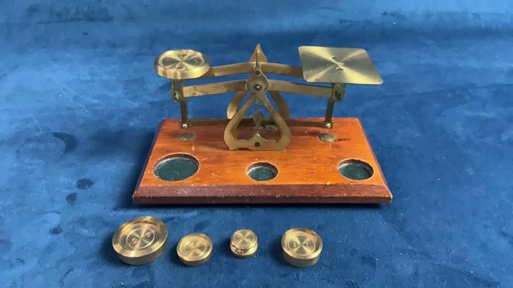 Vintage Brass Scale