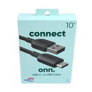 onn. 10ft USB - USB-C Cable  A96