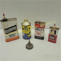 OIL CANS, KLEENTROL, HEET