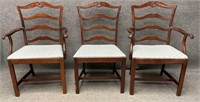 Set of Three Mahogany Dining Chairs