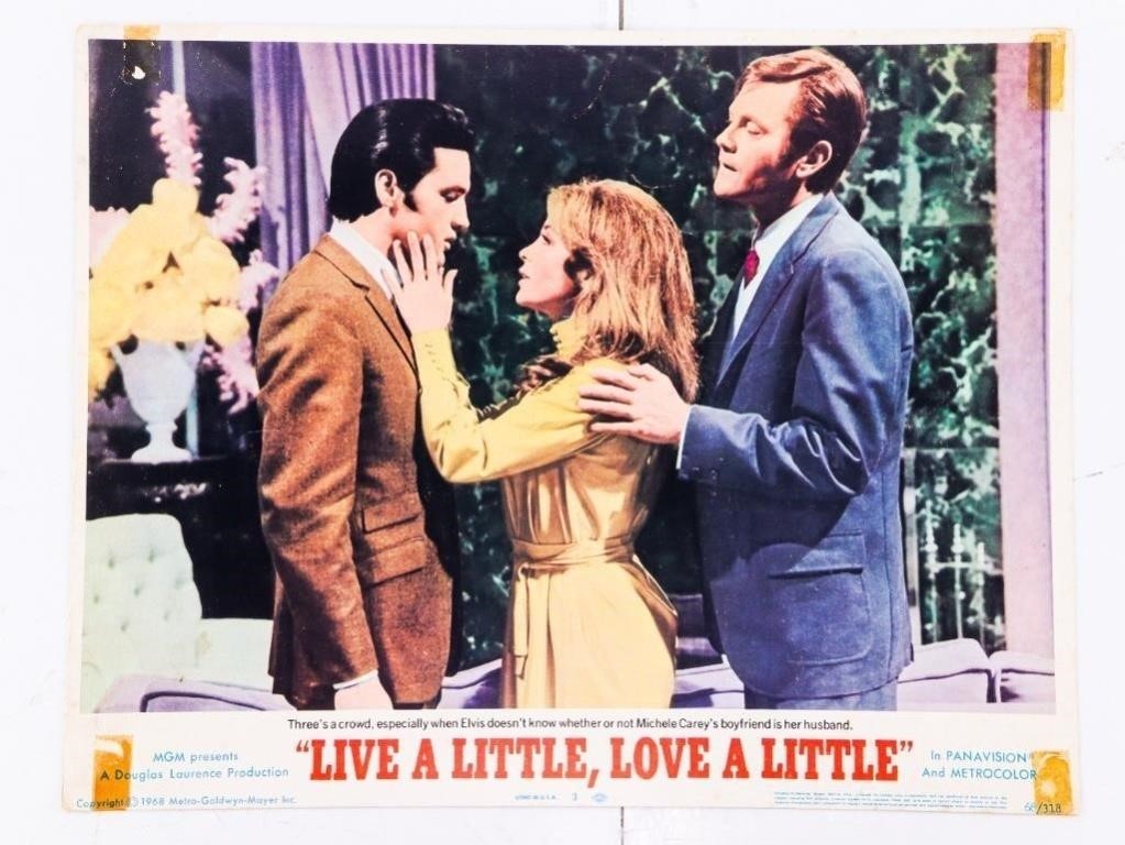 MGM Movie Card C1968 ELVIS - "Live a Little,Love