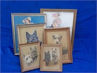 framed dog pictures