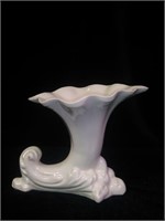 Lovely 1950's Ivory 6" Cornucopia vase Marked 314