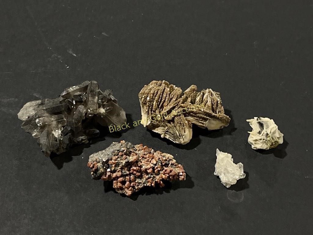 Group of Five Small Crystals