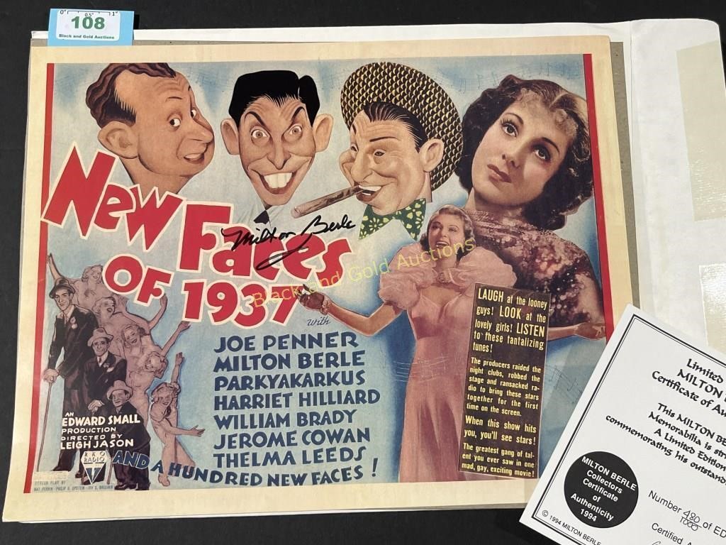 Signed & Limited Milton Berle Poster