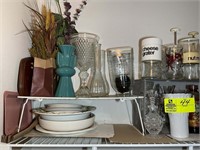 Top shelf in pantry, misc mugs, dry storage etc