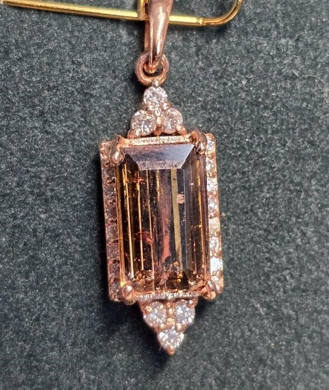 $4155 14K  Tourmaline(2.05ct) Diamond (I-1, G-H)(0