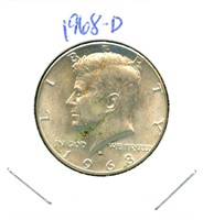 1968-D Kennedy Half Dollar - 40% Silver