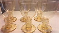 Colored Plastic Wine Glasses- Set of 6
