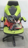 25"x 20" Adjustable Gaming Chair W/Accessories
