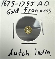 1675-1795 AD Dutch India Gold Franams