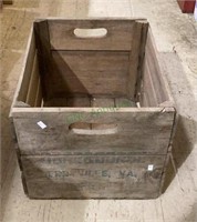 Vintage wooden apple crate from the Dorsey