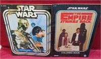 1977 Star Wars 1980 Empire Strikes Back Color Book