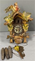 Wood Cuckoo Clock Black Forest Style