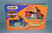 Harley Davidson motorcycle pair mint in box