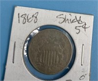 US 5 cent Shield nickel 1868                   (O