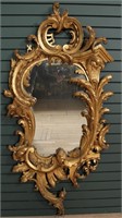 Continental Rococo Style 19th C. Giltwood Mirror