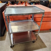 Stainless Rolling Cart 24"× 16"× 31"