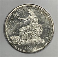 1875-S Silver Trade Dollar $1 Uncirculated UNC
