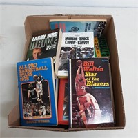 Box of assorted sports books