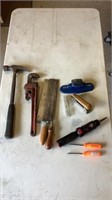 Hammer, Pipe Wrench, Dry Wall Saws, battery Screw