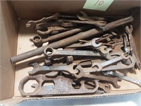 Box of old wrenches