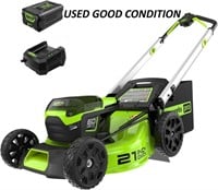 Greenworks 60V 21” Cordless Push Lawn Mower-*READ
