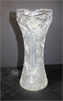 Molded Cristal Glass Vase with Wheel