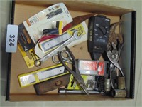 Assorted Tools & Air Impact Wrench (Untested)