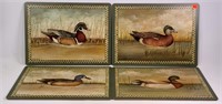 4 placemats, by David Carter Brown, Ducks,