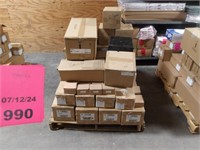 Pallet of Various Lights and Light Bulbs