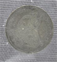 1838 Seated dime small stars type good.