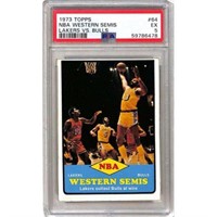 1973 Topps Lakers Vs. Bulls Psa 5