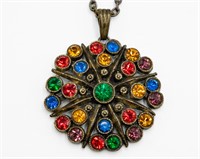 Vintage Czech Rhinestone Necklace