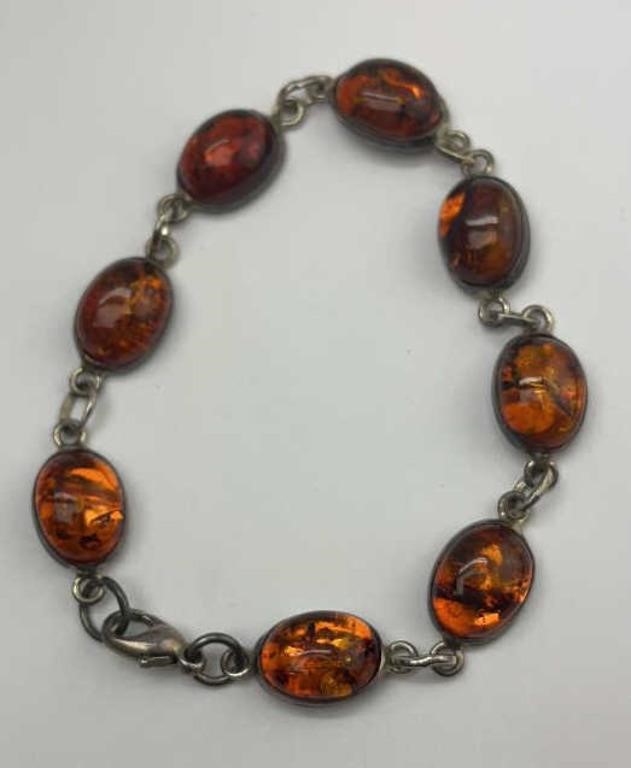 Amber Silver 925 Bracelet