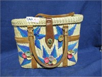 wicker purse/bag