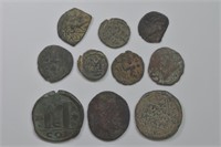 10 - Byzatine Copper Ancient Coins